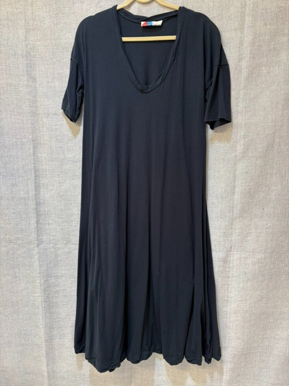 Free People Carter T-Shirt Dress, Black L - Picture 2 of 4